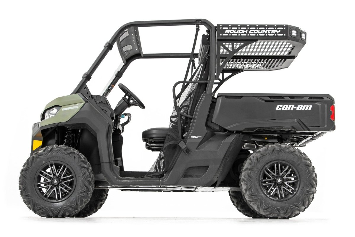 Can-Am Defender MAX HD10 Lone Star Cargo Rack - Rough Country - Heavy-duty Steel, Corrosion-resistant, Powder-coated - '18-'23
